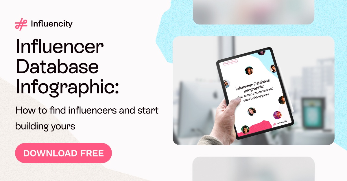 Infographic Database: how to find influencers and start building yours